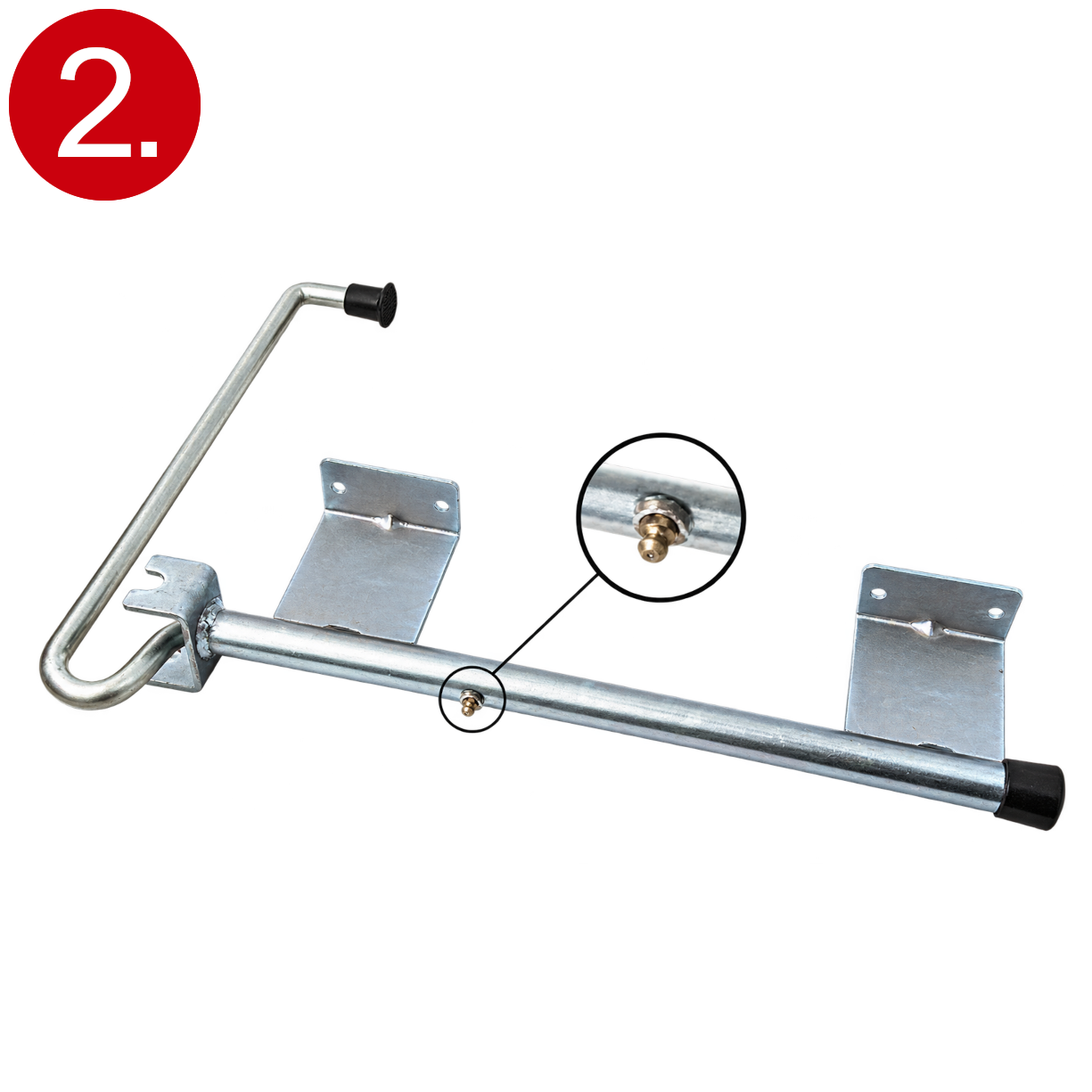 Lever door retainer for the superstructure